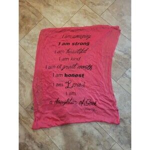 Hot Pink Affirmation Chic Glam Upbeat Lightweight Infinity Scarf